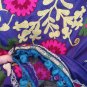 ANTIQUE UZBEK SUZANI TASHKENT SILK EMBROIDERY, 1920.