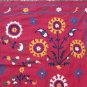 ANTIQUE UZBEK SUZANI SILK EMBROIDERY, 1920
