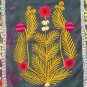 ANTIQUE UZBEK SUZANI TASHKENT SILK EMBROIDERY, 1920.