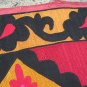 ANTIQUE UZBEK TASHKENT SUZANI SILK EMBROIDERY, 80 years old