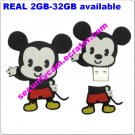 nice look micky mouse usb flash  memory with 2GB