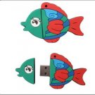 2GB Silicon rubber USB disk with fish appearance