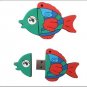 2GB Silicon rubber USB disk with fish appearance