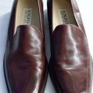ENZO ANGIOLINI BROWN LEATHER OXFORD MULES SHOES Sz 9