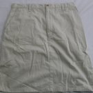 Eddie Bauer Khaki Beige Knee Length Summer Skirt Sz 14