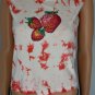 Passport Cute Red Tie Dye Wild Strawberry Tank Top Sz M