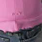 Girly Pink Asymmetrical Ruffle One Shoulder Top Sz L