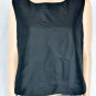 Silks By I.S.C Black Silk Shell Tank Top Blouse Sz L