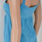 So Wear It Cute Trendy Blue Empire Tank Top Shirt Sz M