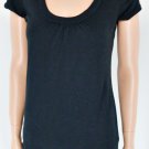 RG Basic Black Stretch Layering Shirt Top Sz S M