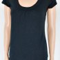 RG Basic Black Stretch Layering Shirt Top Sz S M