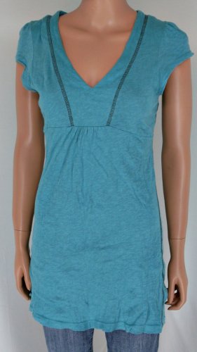 Self Esteem Trendy Teal Empire Tunic Top Shirt Sz L
