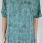 Mudd Teal Print Trendy Boyfriend Tunic Top Shirt Sz XL