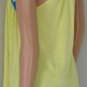 DZ DOUBLE ZERO YELLOW RACER BACK TANK TOP SHIRT Sz M
