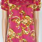 Charlotte Russe Crochet Retro Design Tunic Top Sz L