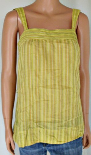 Fossil Striped Hippie Boho Summer Tank Top Shirt Sz M