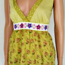 Anthropologie Easel Crochet Floral Hippie Boho Top Sz M