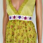 Anthropologie Easel Crochet Floral Hippie Boho Top Sz M