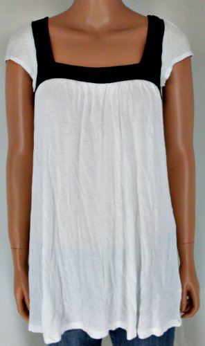 Jovovich Hawk B&W Retro Mod Chevron Stripe Mini Dress S