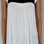 Jovovich Hawk B&W Retro Mod Chevron Stripe Mini Dress S