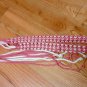 FINAL SALE Pink and White Crocheted Belt