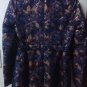 FINAL SALE Free People Brocade Boyfriend Navy Coat Size 0 2