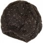 FINAL SALE Charcoal Gray Speckled Cable Beret Hat