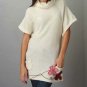 FINAL SALE Nick and Mo Cream Scowl Neck Floral Kimono Textured Sweater Tunic Size Small