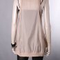 FINAL SALE NEW Cocoa Sheer Snap Button Sleeveless Vest Size Small