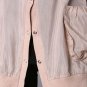 FINAL SALE NEW Cocoa Sheer Snap Button Sleeveless Vest Size Small