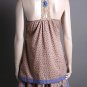 FINAL SALE Cocoa Crochet Floral Print Sleeveless Dress Size Small