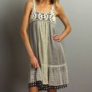 Multicolor Crochet Lace Veil Sleeveless Dress Size Small