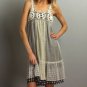 Multicolor Crochet Lace Veil Sleeveless Dress Size Small