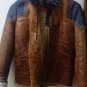 Real Raccoon Fur Patchwork Hooded Distressed Sheepskin Jacket Small