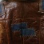 Real Raccoon Fur Patchwork Hooded Distressed Sheepskin Jacket Small