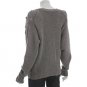$495 Robert Rodriguez Taupe Cashmere Wool Oversized Cable Cardigan Small