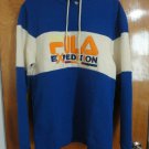 Fila Expedition Applique Colorblock Blue Cream Hoodie S