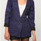 Urban Outfitters Renewal Vintage Spring Purple Floral Printed Blazer Jacket S
