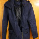 Twinkle by Wenlan $400 Unique Asymmetrical Hooded Purple Wool Felt Jacket 2