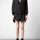3.1 Phillip Lim $575 Black Jacquard Cotton Blend Zip Bomber Jacket 4