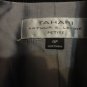 Tahari Arthur S. Levine Pinstriped Black Gray Fashion Pant Suit Petite 4P