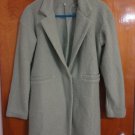 Pastel Mint Green Cocoon Nubby Textured Coat S