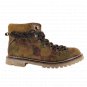 Coolway Buster Floral Camel Brown Suede Lace Up Ankle Boots 40 9 9.5
