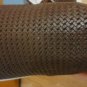 Oroscuro Italy Basketweave Brown Leather Low Top Slip On Sneakers 40 10