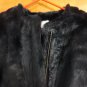 Matilda Navy Blue Luxe Faux Fur Zip Collarless thp Boxy Coat Jacket S