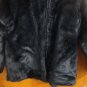 Matilda Navy Blue Luxe Faux Fur Zip Collarless thp Boxy Coat Jacket S