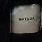 Matilda Navy Blue Luxe Faux Fur Zip Collarless thp Boxy Coat Jacket S