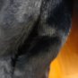 Matilda Navy Blue Luxe Faux Fur Zip Collarless thp Boxy Coat Jacket S
