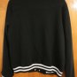 WeSC Black Fleece Applique Varsity Baseball Bomber Jacket M