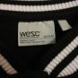 WeSC Black Fleece Applique Varsity Baseball Bomber Jacket M